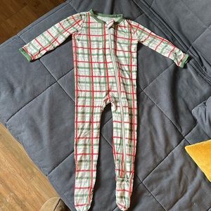 Kyte Baby plaid bamboo pajamas size 12-18 months